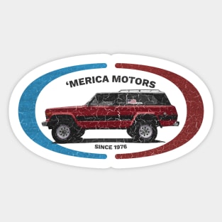 Merica Motors - Distressed for Lights Sticker